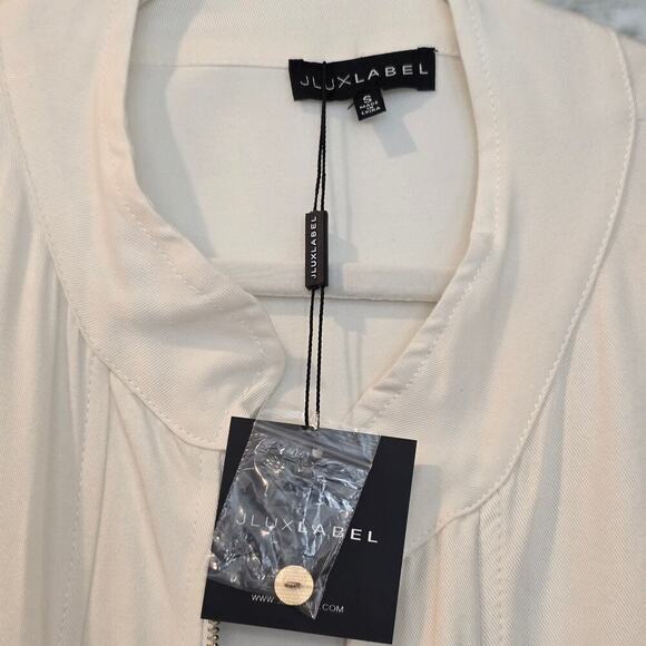 JLuxabel NWT Zip-up Cream Jacket Dress Sz Small - Picture 9 of 15